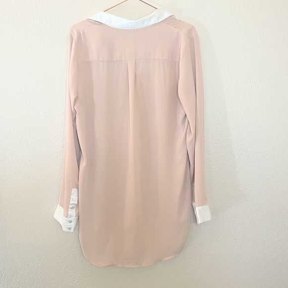 Free People Chic Tan and White Button-Up Blouse - Picture 5 of 6